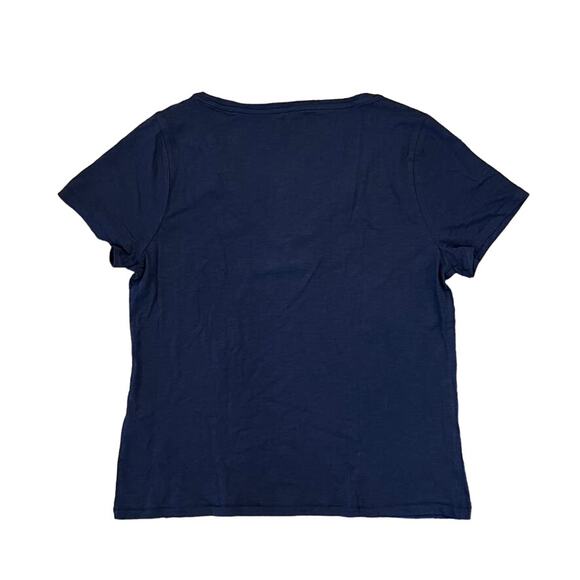 NWT J. Crew Navy Vintage Cotton V-Neck T-Shirt - SIZE XL - Picture 3 of 9